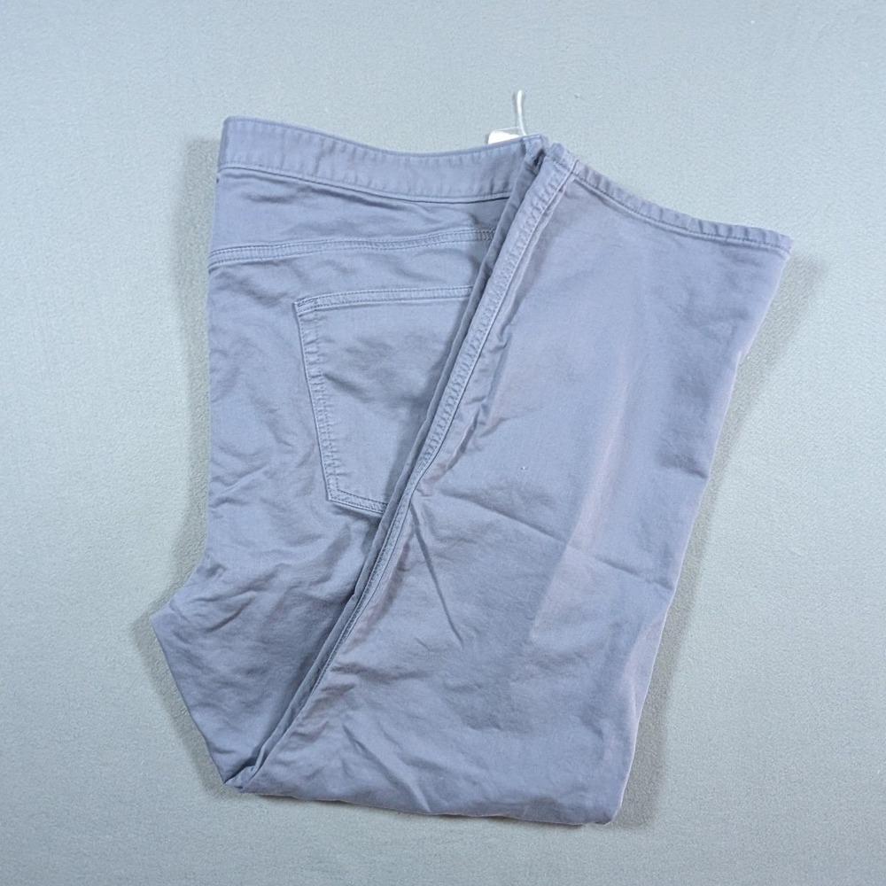 Quince 5-Pocket Chino Pants Mens 44x32 Blue Gray Stretch Cotton Twill